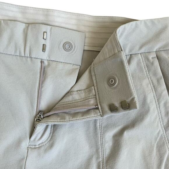 Athleta Sz 6 Wonder Stash Skinny Pants Cream Beige Stretchy Sporty Athleisure - Picture 9 of 16